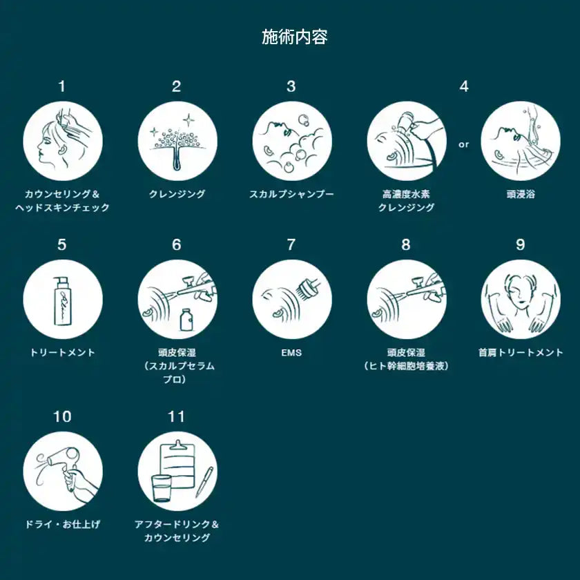 高濃度ヒト幹細胞ヘッドスキンケア　ショートコース（所要目安100分〜／施術45分）イメージ3
