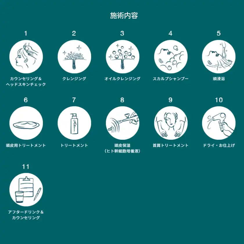 ヒト幹細胞リラクゼーションヘッドスキンケア　スタンダードコース（所要目安120分〜／施術65分）イメージ6